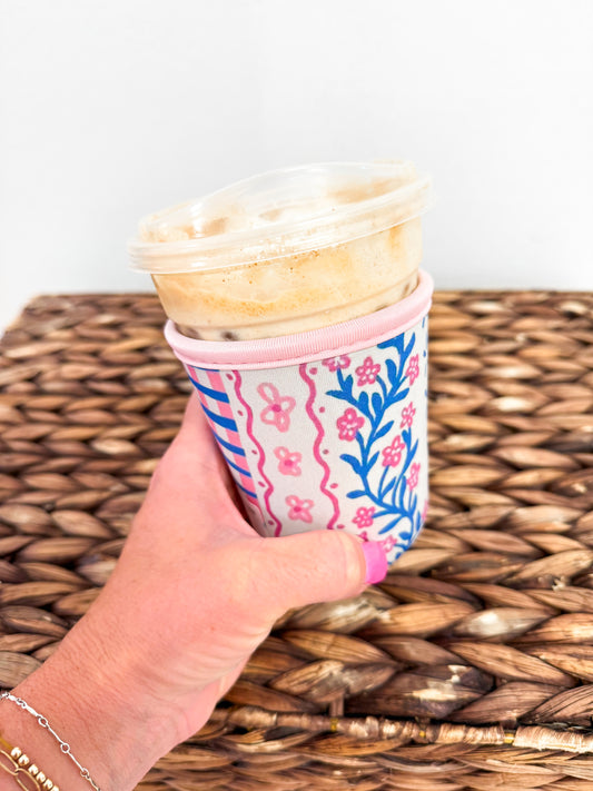 Spring Doodle medium Drink Sleeve