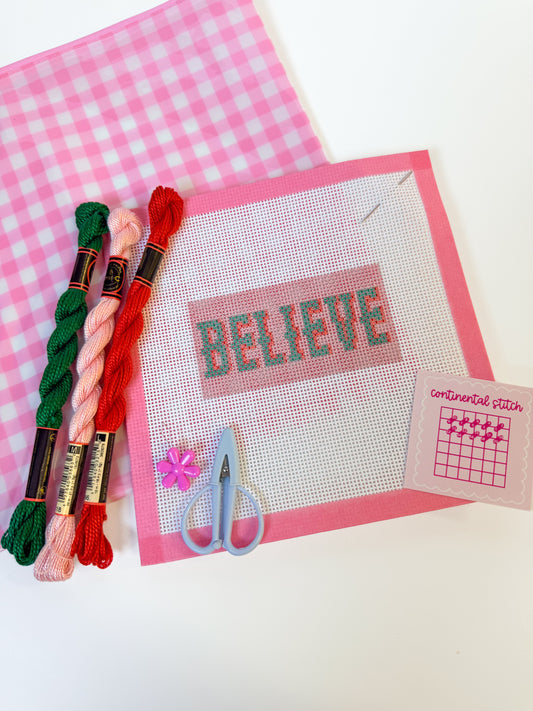 Believe Needlepoint Kit