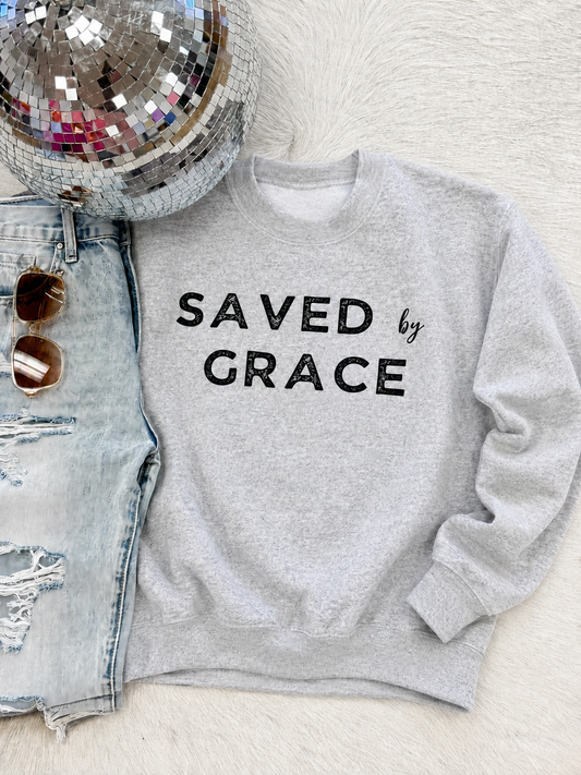 Saved By Grace Ash Sweatshirt