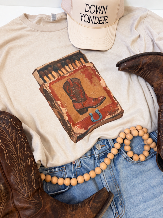 Cowboy Boot Matchbox Tee