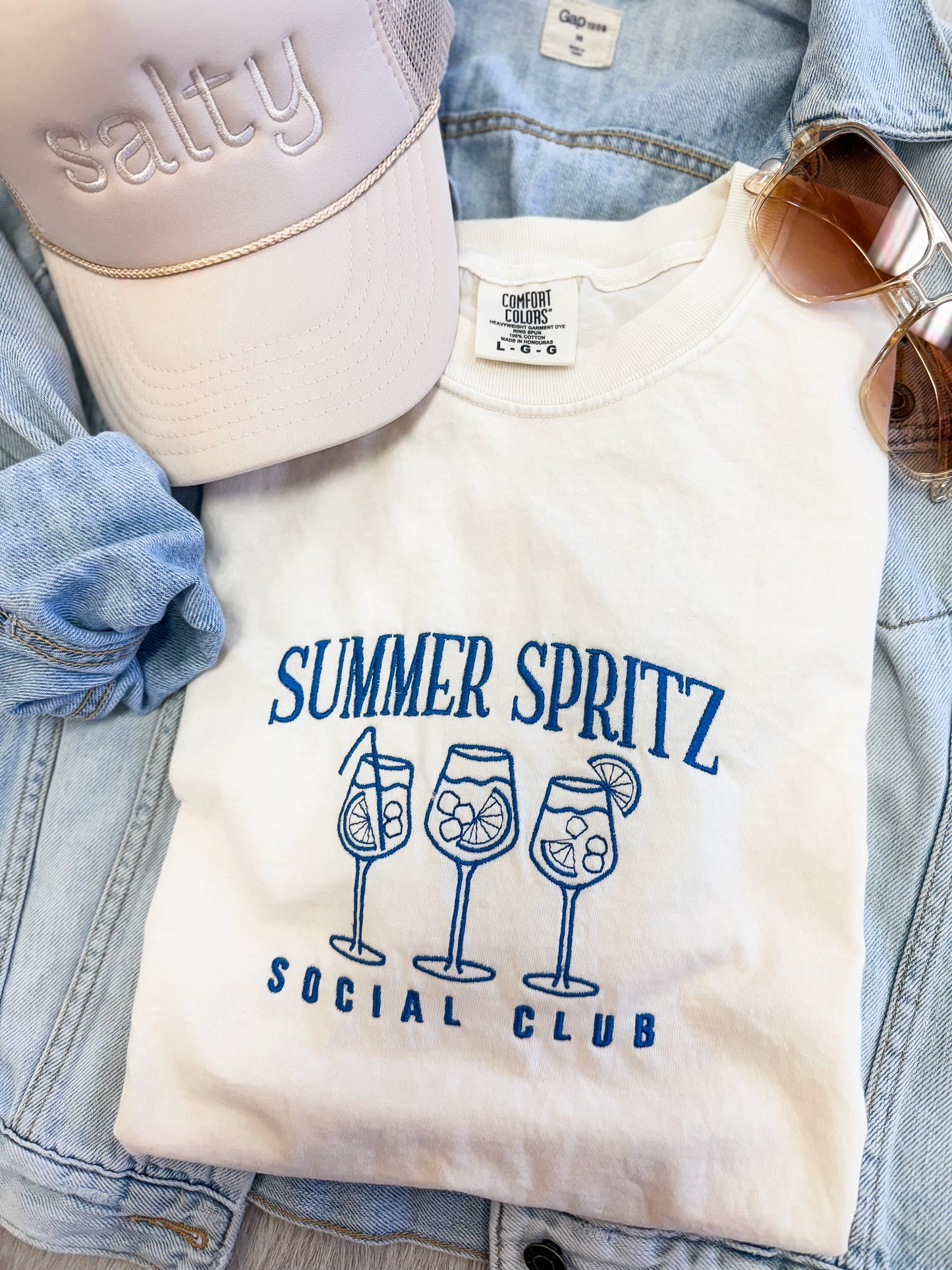 Summer Spritz Embroidered Tee