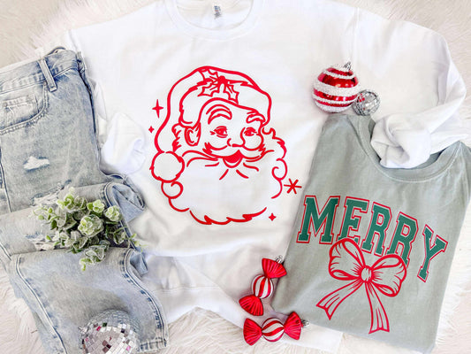 Santa Puff Sweatshirt