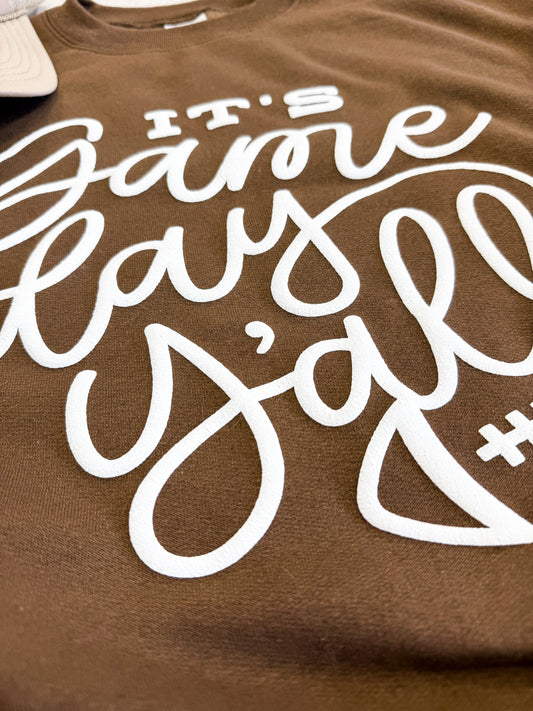 Its Game Day Yall Puff Sweatshirt