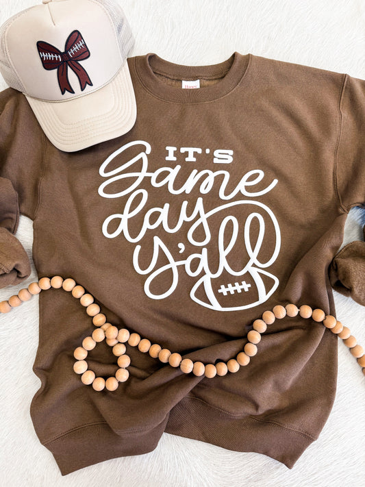Its Game Day Yall Puff Sweatshirt