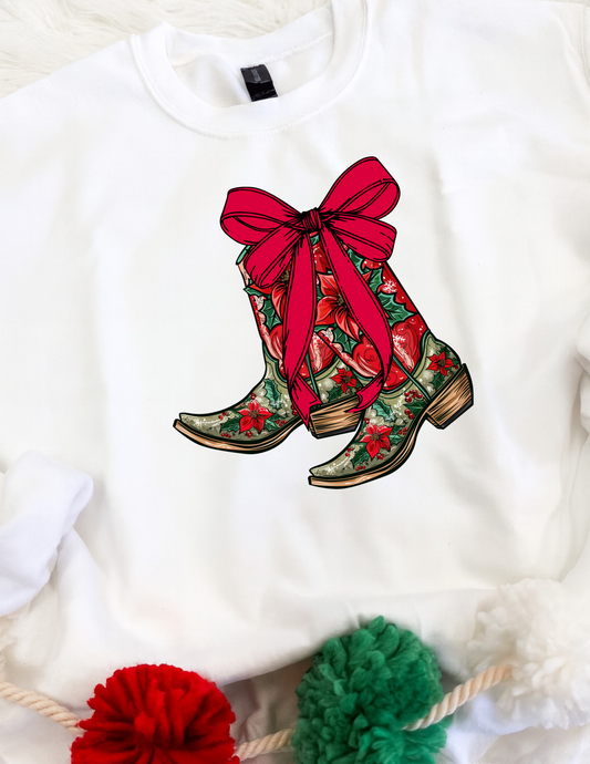 Christmas Boots Sweatshirt