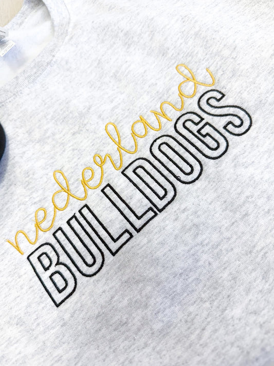 Custom Embroidery School Name Pullover