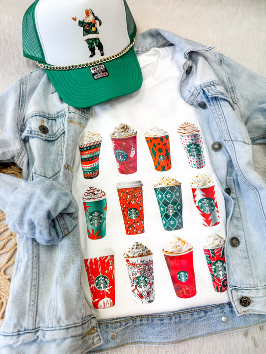 Winter Drinks Collage Tee & Sweatshirt