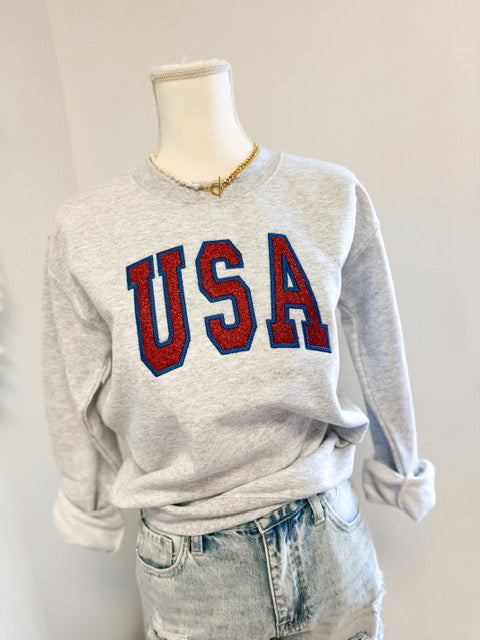 USA Embroidered Sweatshirt