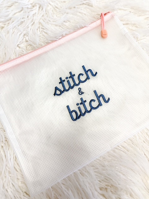 Needlepoint Project Pouch