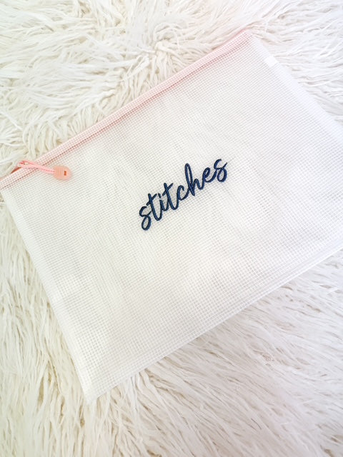Needlepoint Project Pouch