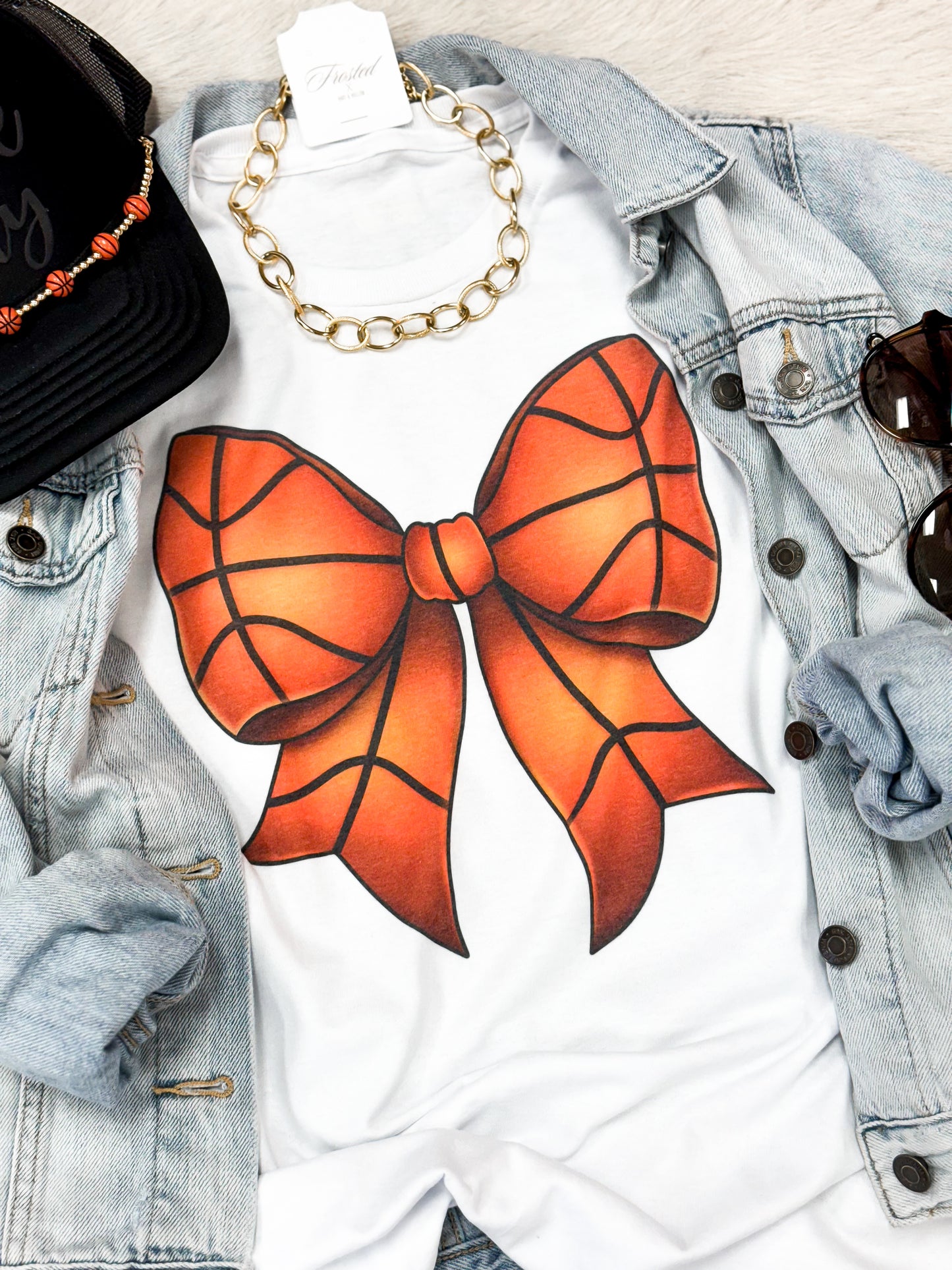 Basketball Bow Tee