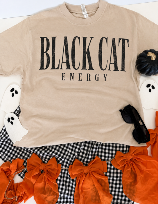 Black Cat Energy Tee
