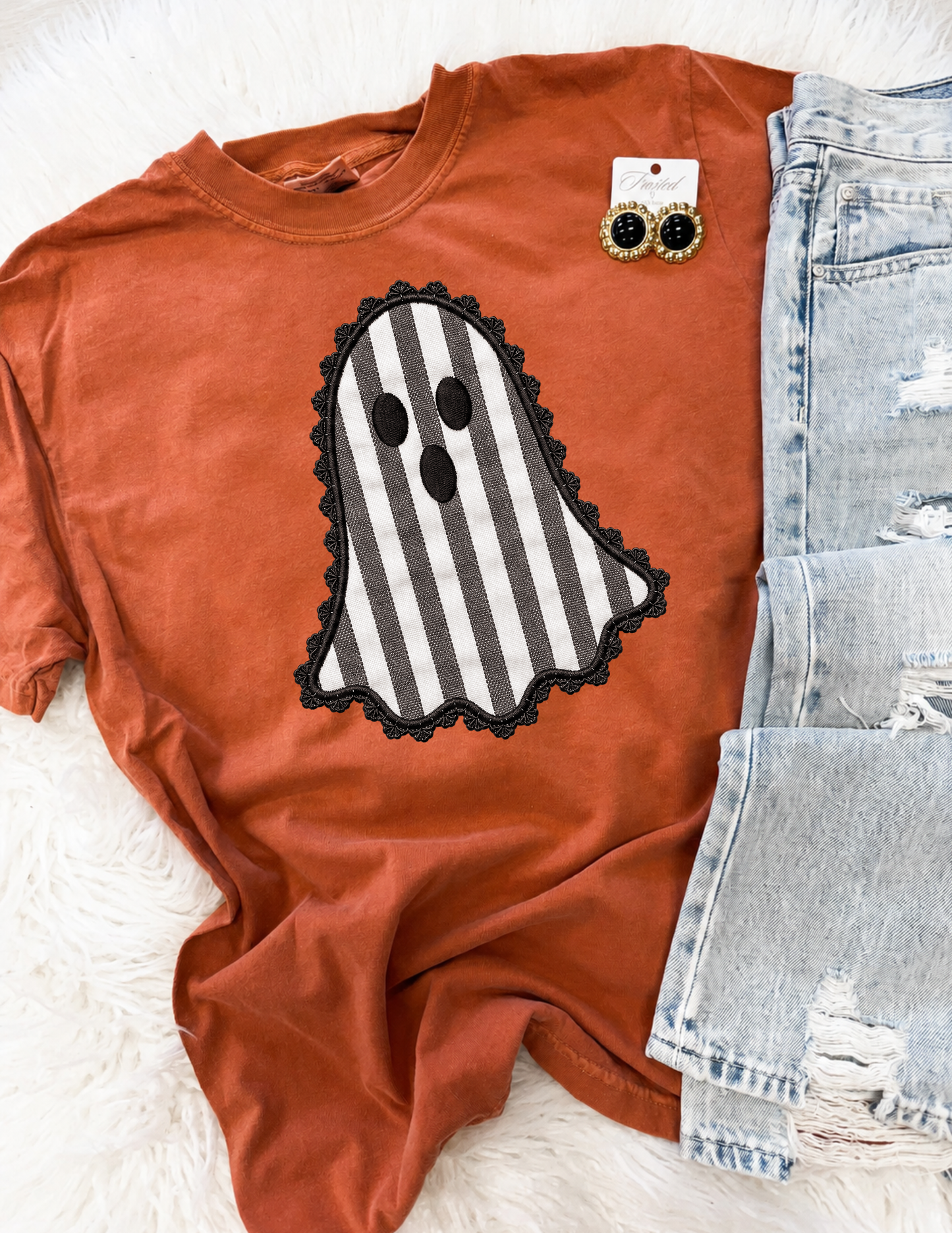 Striped Ghost Tee