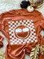 Checkered Pumpkin Tee