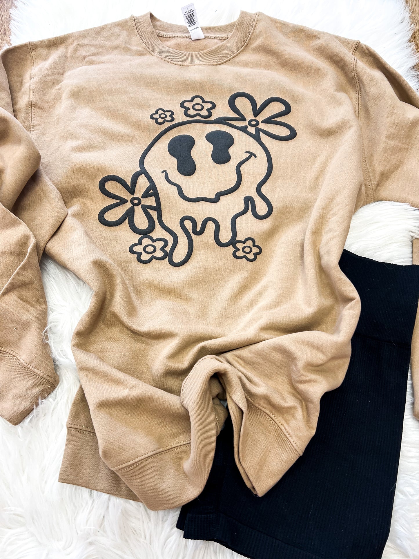 Retro Drip Smiley Sweatshirt