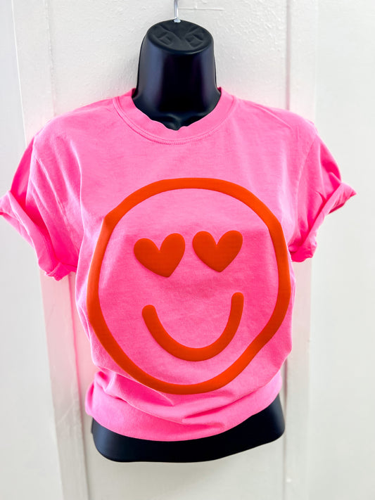 Heart Smiley Face Tee