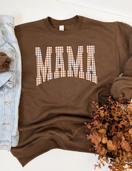 Gingham Mama Sweatshirt