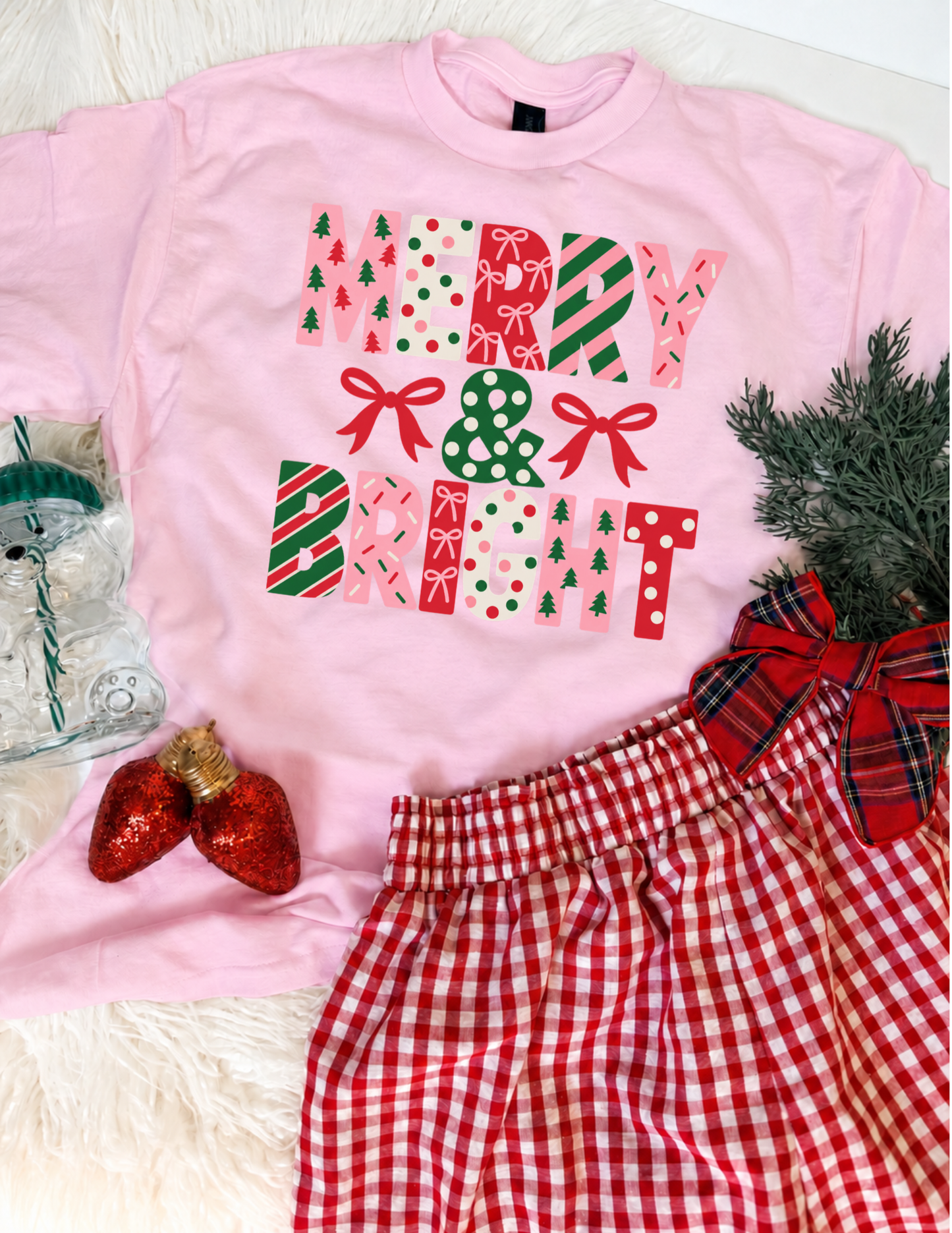 Merry Bright Pink Tee