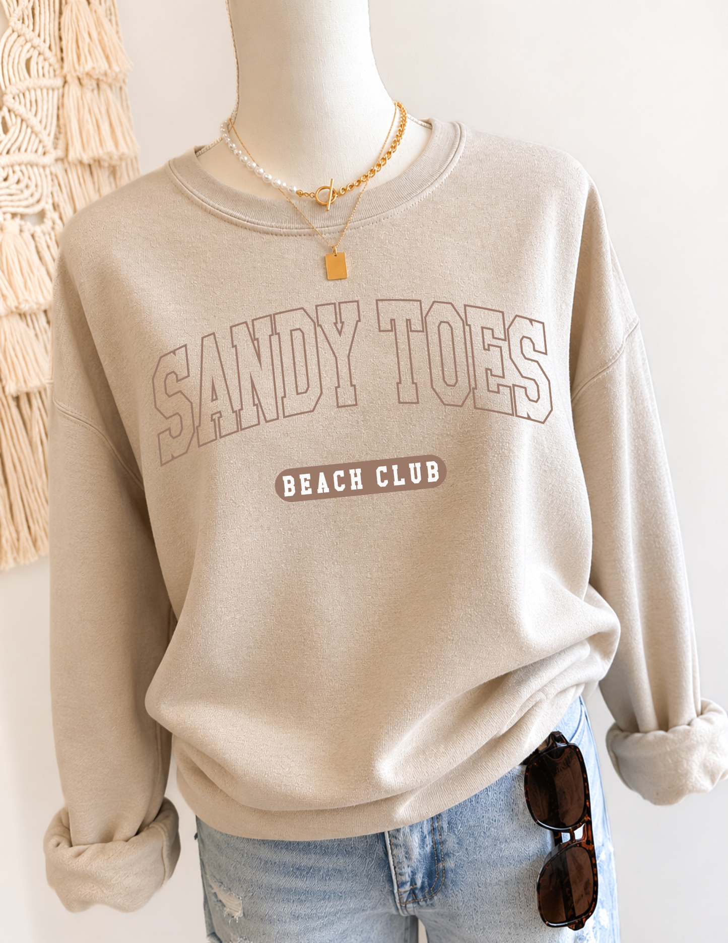 Sandy Toes Beach Club Sweatshirt