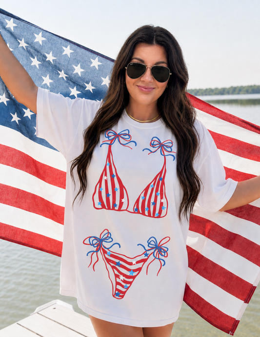 4th of July Bikini Tee